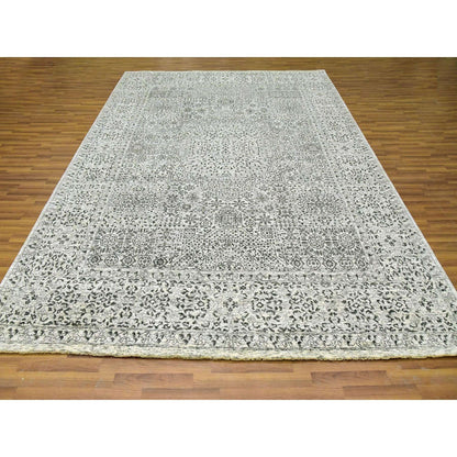 Mamluk Wool Hand Knotted Rug Ivory Ivory 9.1X12.0 -O079679