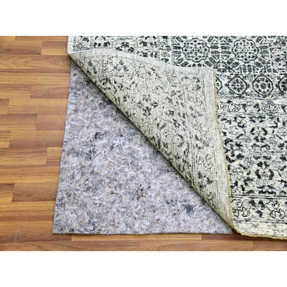 Mamluk Wool Hand Knotted Rug Ivory Ivory 9.1X12.0 -O079679