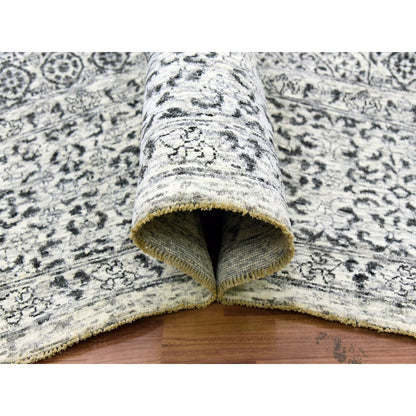 Mamluk Wool Hand Knotted Rug Ivory Ivory 9.1X12.0 -O079679