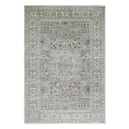 Mamluk Wool Hand Knotted Rug Ivory Ivory 12.0X17.10 -O079680