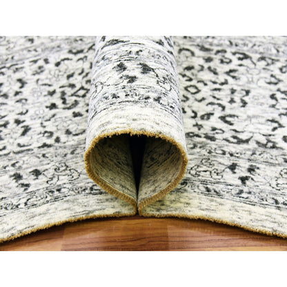 Mamluk Wool Hand Knotted Rug Ivory Ivory 12.0X17.10 -O079680