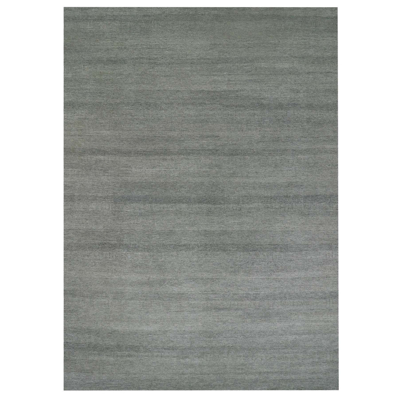 Gray 13'11" x 18'1" Modern and Contemporary Hand knotted Wool Rug - Sku: O079692