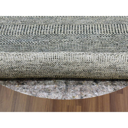 Modern and Contemporary Wool Hand Knotted Rug Grey No Border 4.8X4.8 -O079697