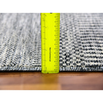 Modern and Contemporary Wool Hand Knotted Rug Grey No Border 2.0X3.2 -O079709