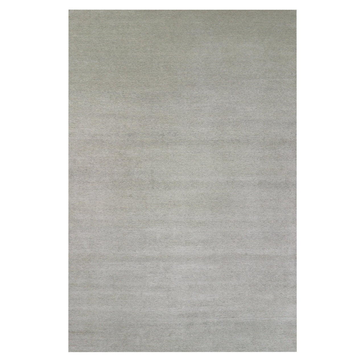 Gray 11'10" x 18'0" Modern and Contemporary Hand knotted Wool Rug - Sku: O079712