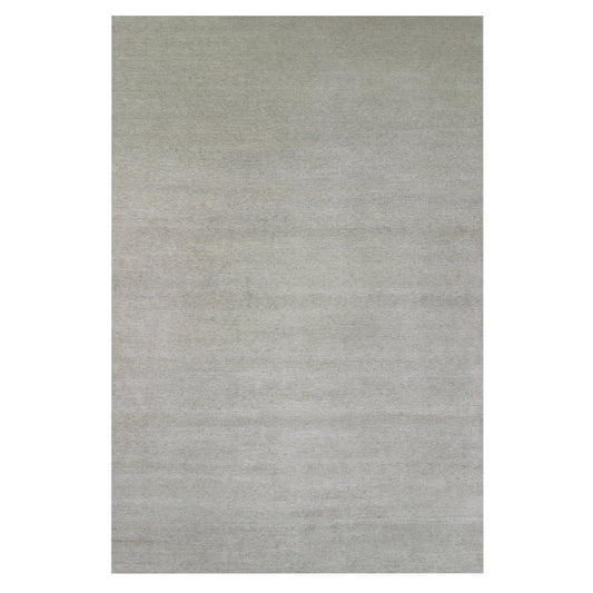 Modern and Contemporary Wool Hand Knotted Rug Grey No Border 11.10X18.0 -O079712
