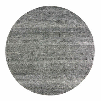 Modern and Contemporary Wool Hand Knotted Rug Grey No Border 9.8X9.8 -O079728