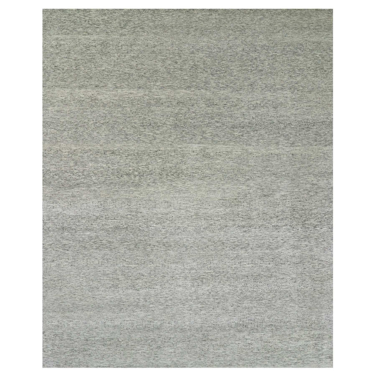 Gray 12'2" x 15'4" Modern and Contemporary Hand knotted Wool Rug - Sku: O079738