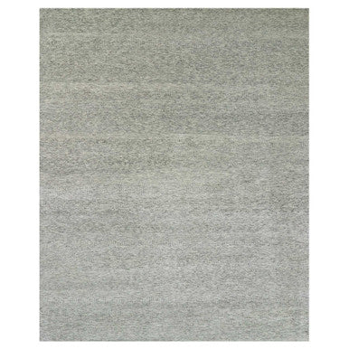 Modern and Contemporary Wool Hand Knotted Rug Grey No Border 12.2X15.4 -O079738