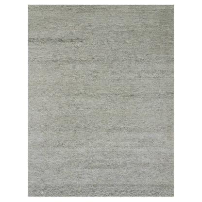 Modern and Contemporary Wool Hand Knotted Rug Grey No Border 9.1X11.10 -O079740