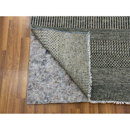 Modern and Contemporary Wool Hand Knotted Rug Grey No Border 5.10X5.10 -O079759