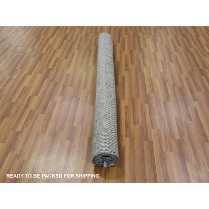 Modern and Contemporary Wool Hand Knotted Rug Grey No Border 5.10X5.10 -O079759