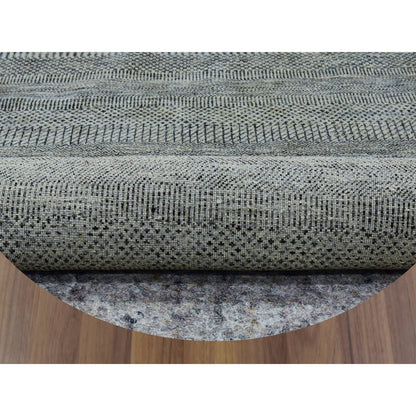 Modern and Contemporary Wool Hand Knotted Rug Grey No Border 12.1X12.1 -O079761