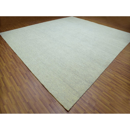 Modern and Contemporary Wool Hand Knotted Rug Grey No Border 14.1X15.11 -O079762