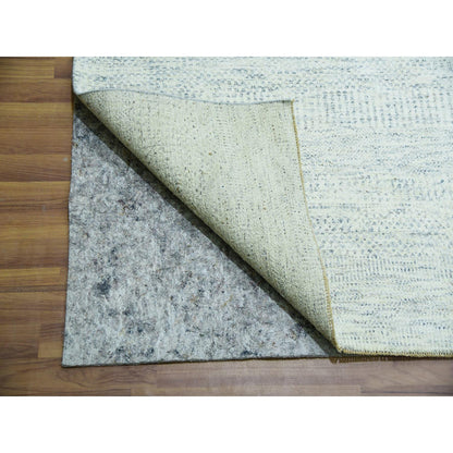 Modern and Contemporary Wool Hand Knotted Rug Grey No Border 14.1X15.11 -O079762