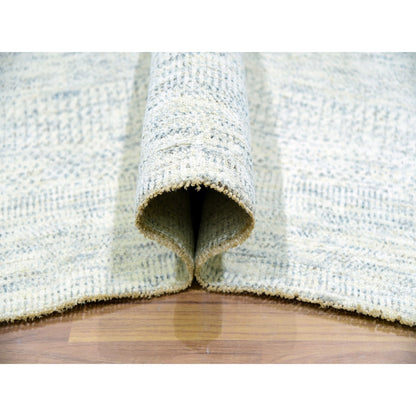 Modern and Contemporary Wool Hand Knotted Rug Grey No Border 14.1X15.11 -O079762