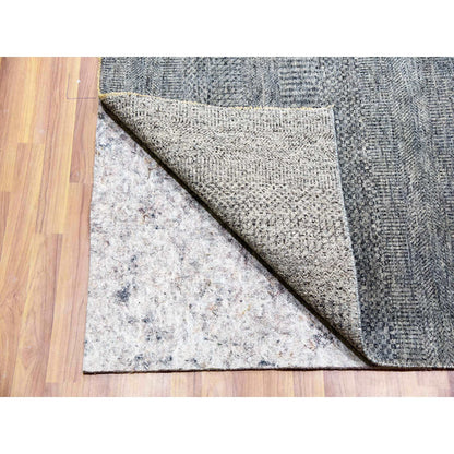Modern and Contemporary Wool Hand Knotted Rug Grey No Border 12.0X12.1 -O079766