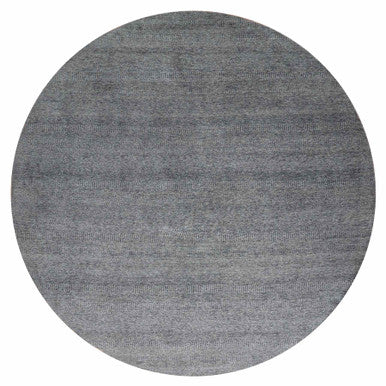 Modern and Contemporary Wool Hand Knotted Rug Grey No Border 13.8X13.8 -O079767