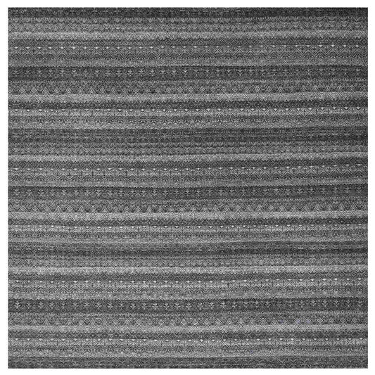 Modern and Contemporary Wool Hand Knotted Rug Grey No Border 12.0X11.11 -O079772