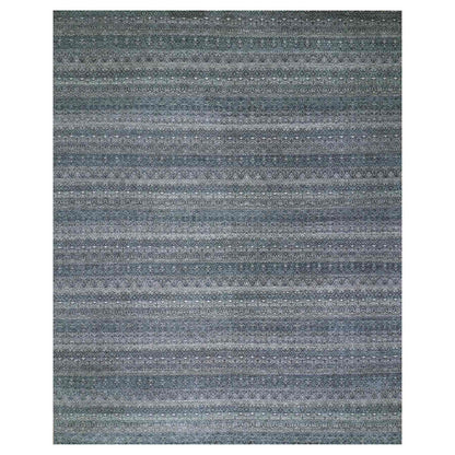 Modern and Contemporary Wool Hand Knotted Rug Grey No Border 12.1X15.2 -O079773