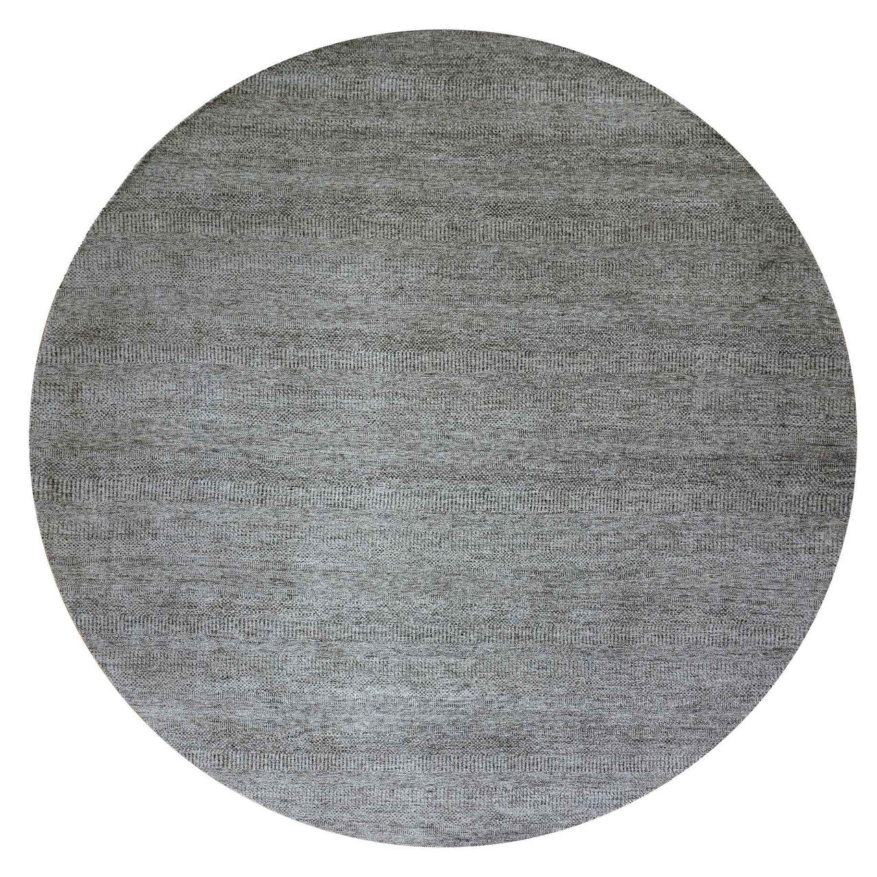 Gray 11'11" x 12'0" Modern and Contemporary Hand knotted Wool Rug - Sku: O079774