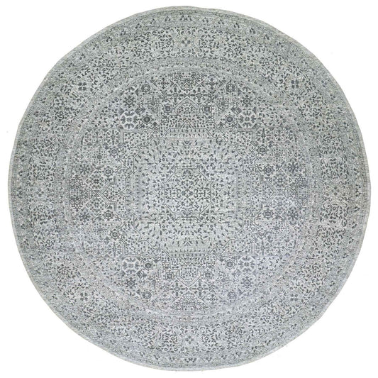 Mamluk Wool Hand Knotted Rug Ivory Ivory 13.10X13.10 -O079775