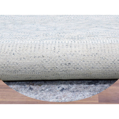 Modern and Contemporary Wool Hand Knotted Rug Grey No Border 11.10X11.10 -O079776