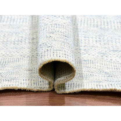 Modern and Contemporary Wool Hand Knotted Rug Grey No Border 10.1X14.0 -O079780