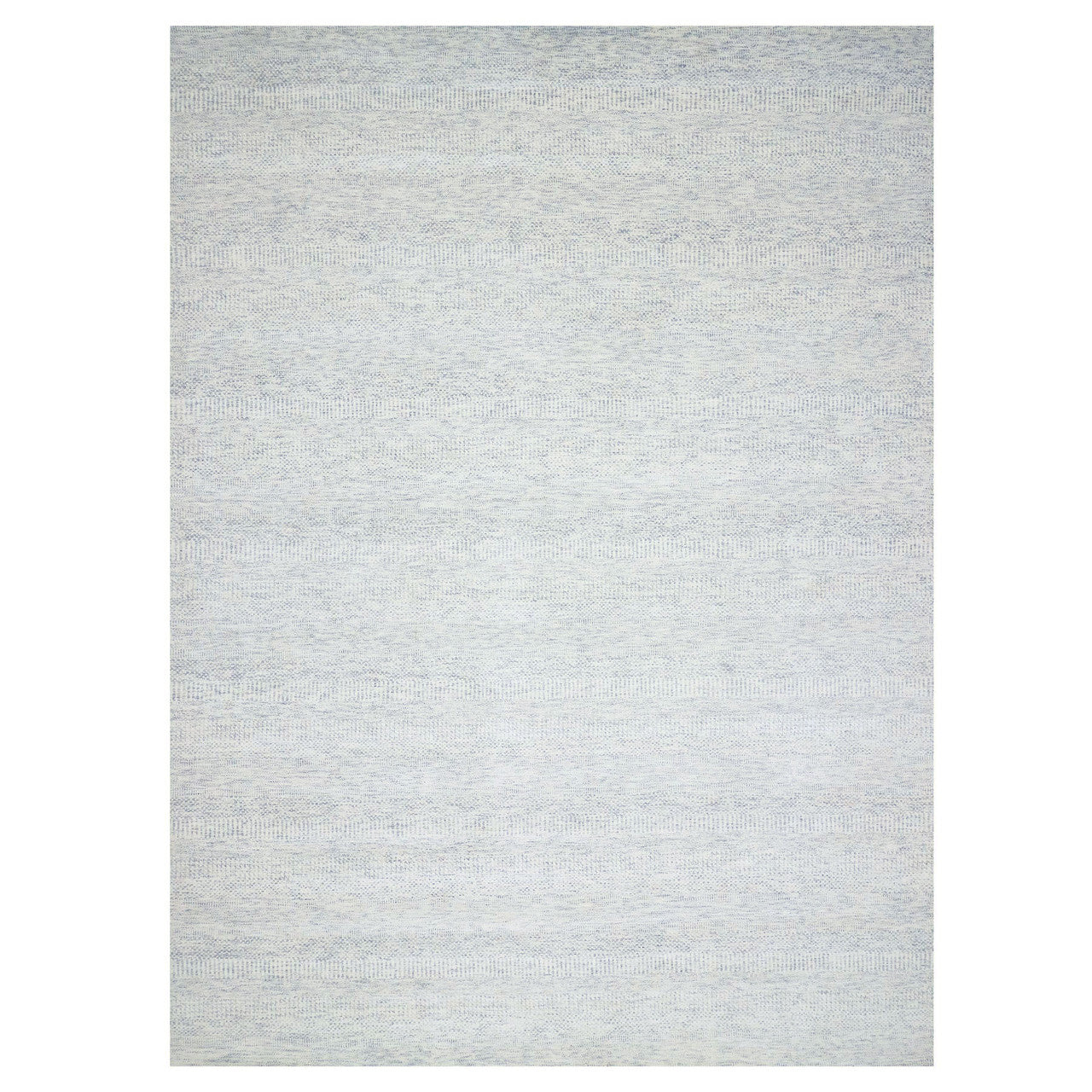 Modern and Contemporary Wool Hand Knotted Rug Grey No Border 10.1X14.0 -O079781