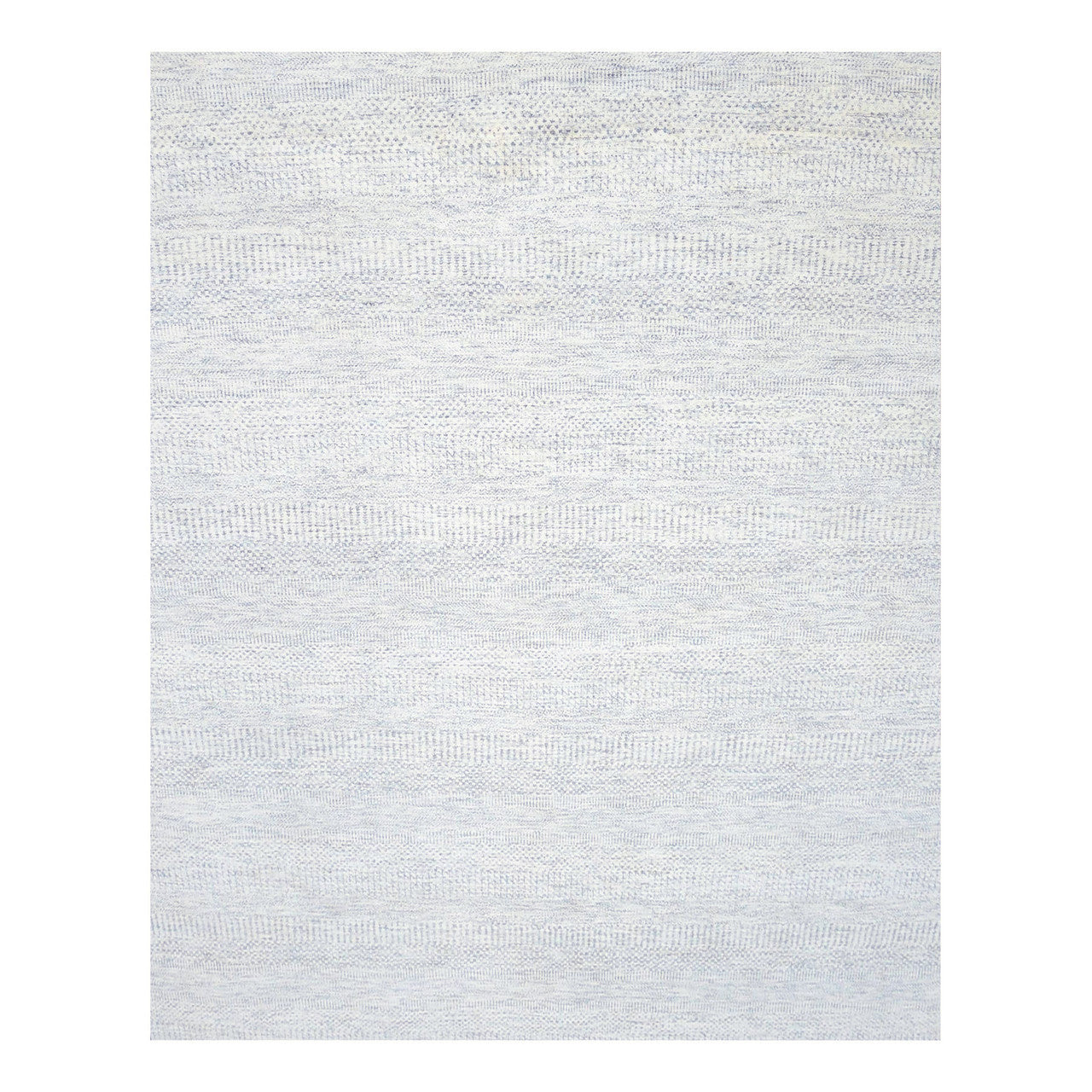 Gray 8'0" x 10'1" Modern and Contemporary Hand knotted Wool Rug - Sku: O079783