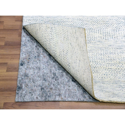 Modern and Contemporary Wool Hand Knotted Rug Grey No Border 8.0X10.1 -O079783