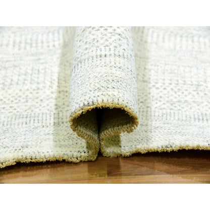 Modern and Contemporary Wool Hand Knotted Rug Grey No Border 8.0X10.1 -O079783