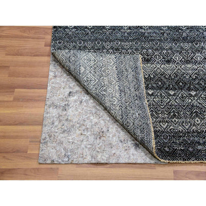 Modern and Contemporary Wool Hand Knotted Rug Grey No Border 8.0X10.1 -O079787