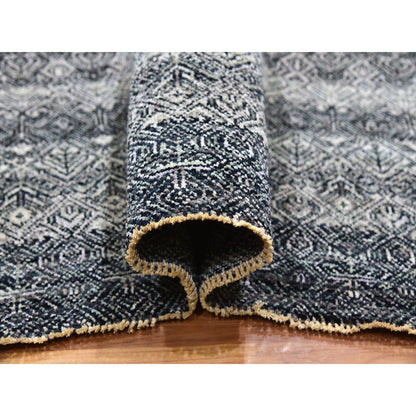 Modern and Contemporary Wool Hand Knotted Rug Grey No Border 8.0X10.1 -O079787