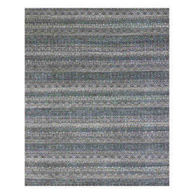 Modern and Contemporary Wool Hand Knotted Rug Grey No Border 8.0X9.11 -O079788