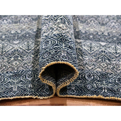 Modern and Contemporary Wool Hand Knotted Rug Grey No Border 8.0X9.11 -O079788