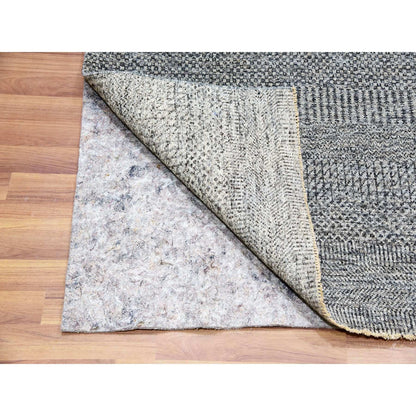 Modern and Contemporary Wool Hand Knotted Rug Grey No Border 8.1X9.11 -O079793