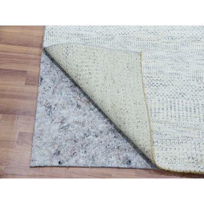 Modern and Contemporary Wool Hand Knotted Rug Grey No Border 6.0X6.0 -O079797