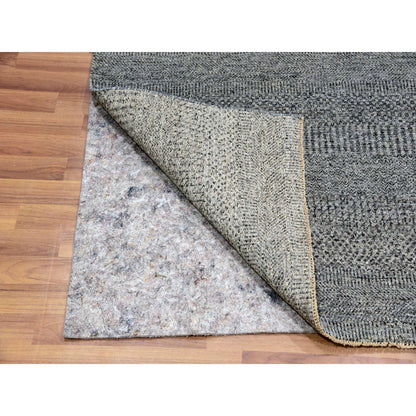 Modern and Contemporary Wool Hand Knotted Rug Grey No Border 6.1X6.6 -O079799