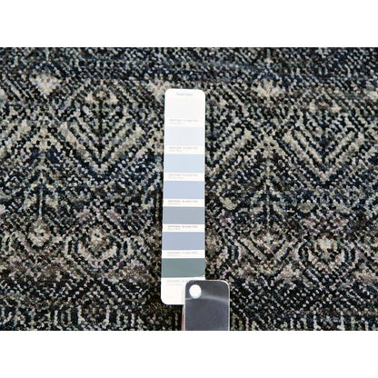 Modern and Contemporary Wool Hand Knotted Rug Grey No Border 6.0X6.1 -O079801