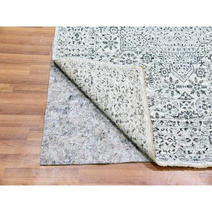 Mamluk Wool Hand Knotted Rug Ivory Ivory 5.0X7.1 -O079803
