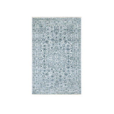 Mamluk Wool Hand Knotted Rug Ivory Ivory 2.11X5.3 -O079810