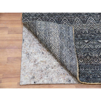 Modern and Contemporary Wool Hand Knotted Rug Grey No Border 2.6X12.2 -O079812