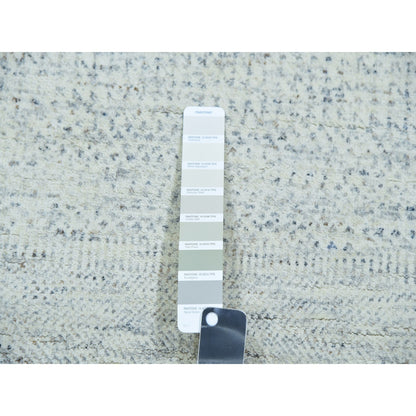 Modern and Contemporary Wool Hand Knotted Rug Grey No Border 2.6X8.1 -O079819