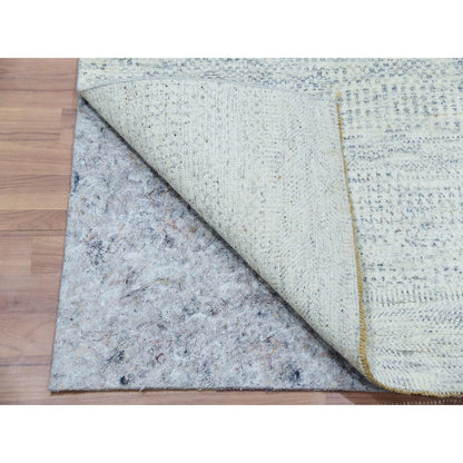 Modern and Contemporary Wool Hand Knotted Rug Grey No Border 2.6X8.1 -O079820