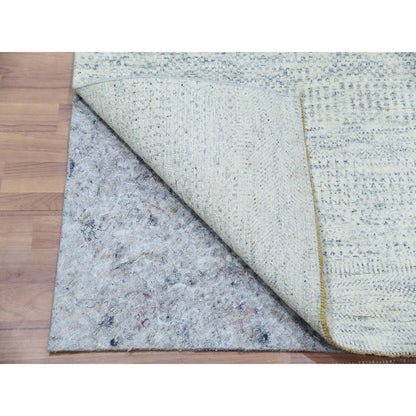 Modern and Contemporary Wool Hand Knotted Rug Grey No Border 2.6X8.0 -O079821