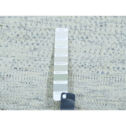 Modern and Contemporary Wool Hand Knotted Rug Grey No Border 2.6X8.0 -O079821