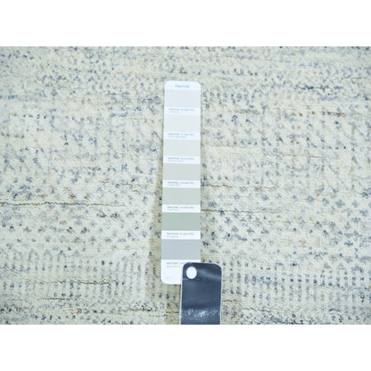 Modern and Contemporary Wool Hand Knotted Rug Grey No Border 2.6X6.0 -O079823