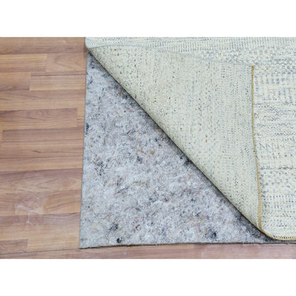 Modern and Contemporary Wool Hand Knotted Rug Grey No Border 2.6X6.0 -O079824