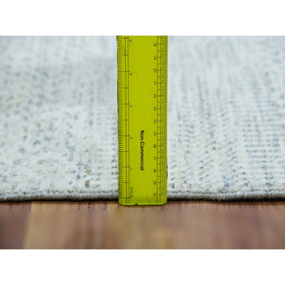 Modern and Contemporary Wool Hand Knotted Rug Grey No Border 2.6X6.0 -O079824